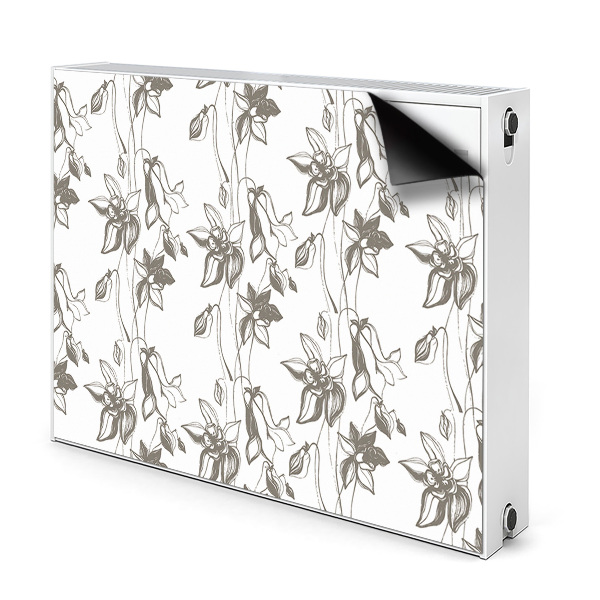 Décoration radiateur Dessin de fleurs