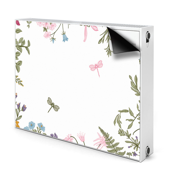 Déco cache radiateur Fleurs de printemps