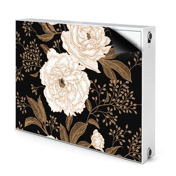 Cache radiateur aimanté Roses style rétro