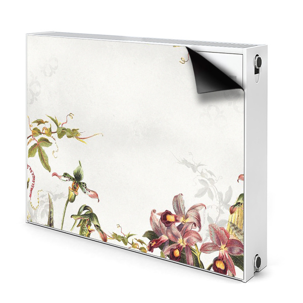 Cache radiateur aimanté Flore exotique