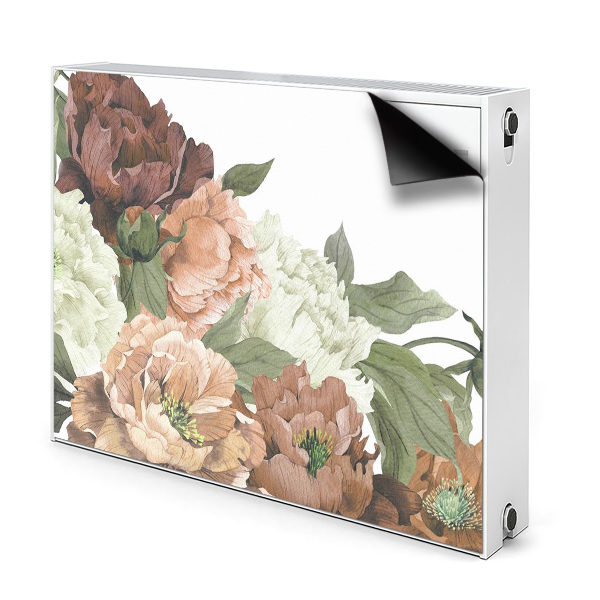 Décoration radiateur Pivoines vintage