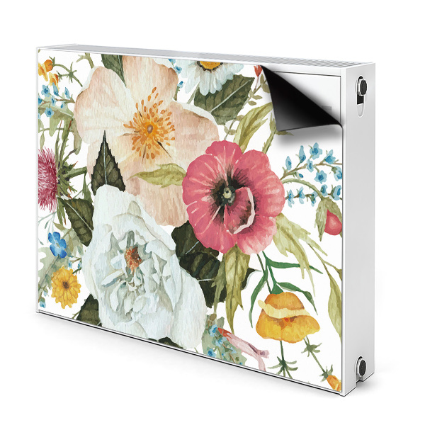 Cache radiateur aimanté Bouquet de fleurs des champs