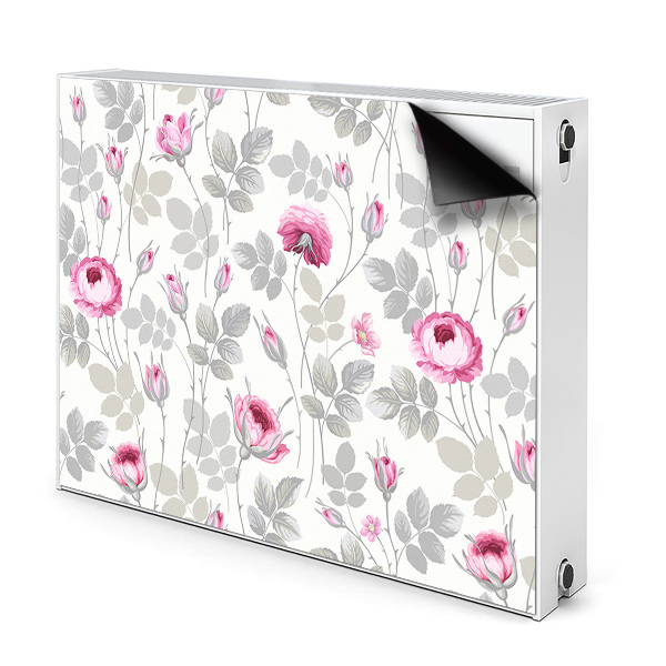 Cache radiateur aimanté Roses pastel