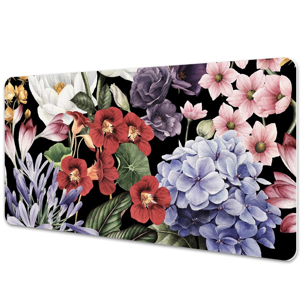 Sous-main bureau Motif de fleurs de pivoine