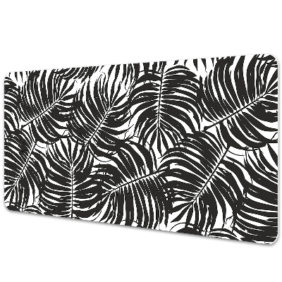 Sous-main bureau Feuilles noires fines