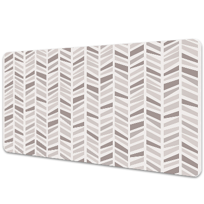 Protège bureau Chevrons gris