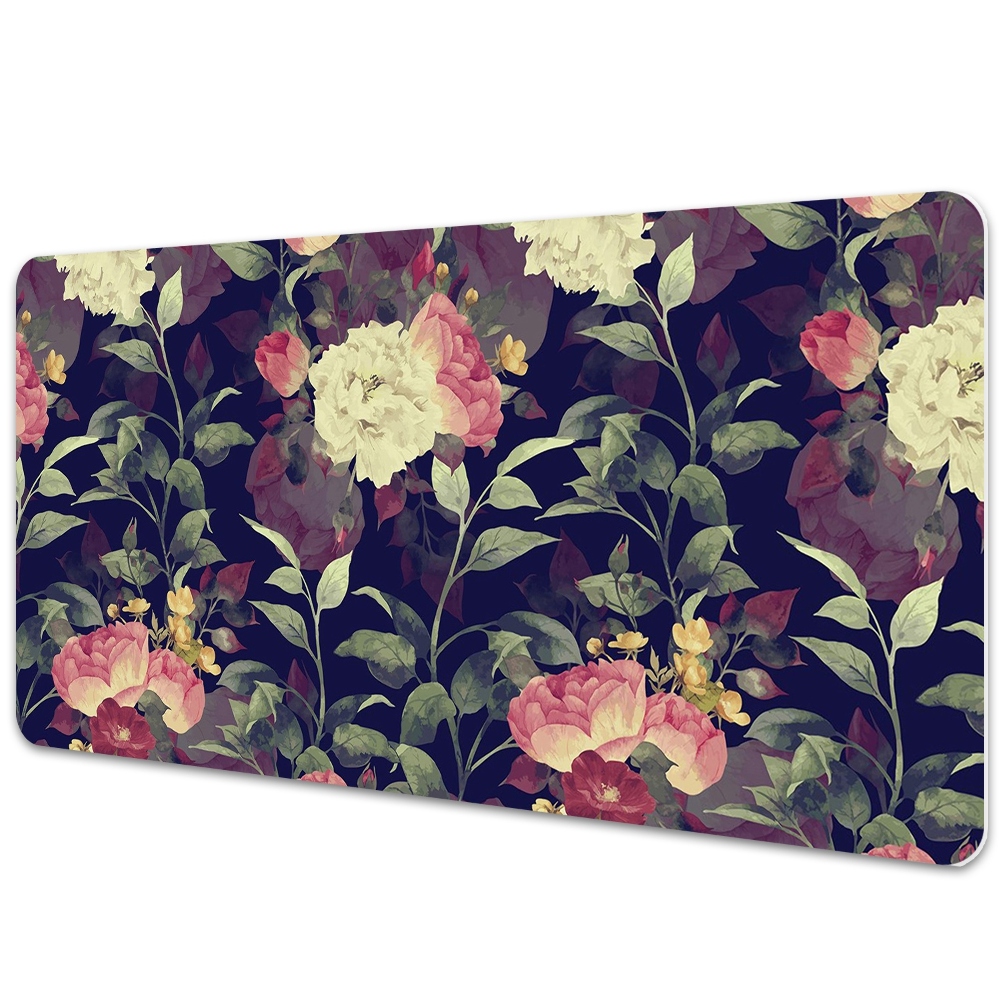 Protège bureau Fleurs vintage