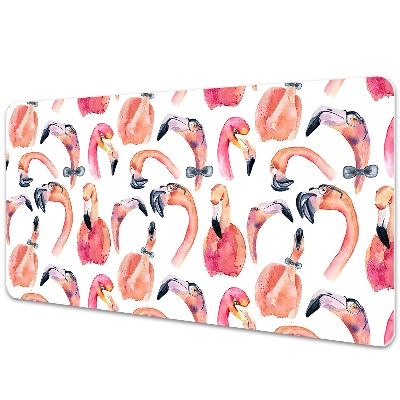 Tapis de bureau Troupeau de flamants roses
