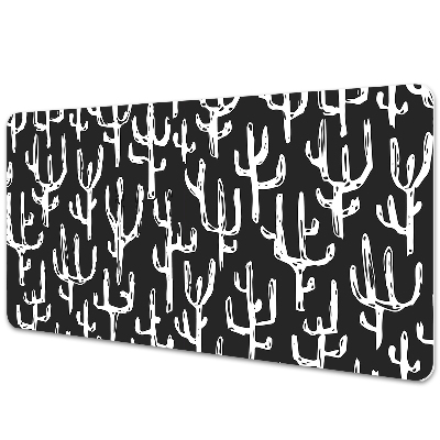 Sous main de bureau Cactus blanc