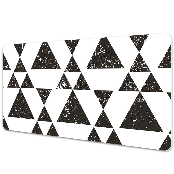 Tapis de bureau Triangles noirs et blancs