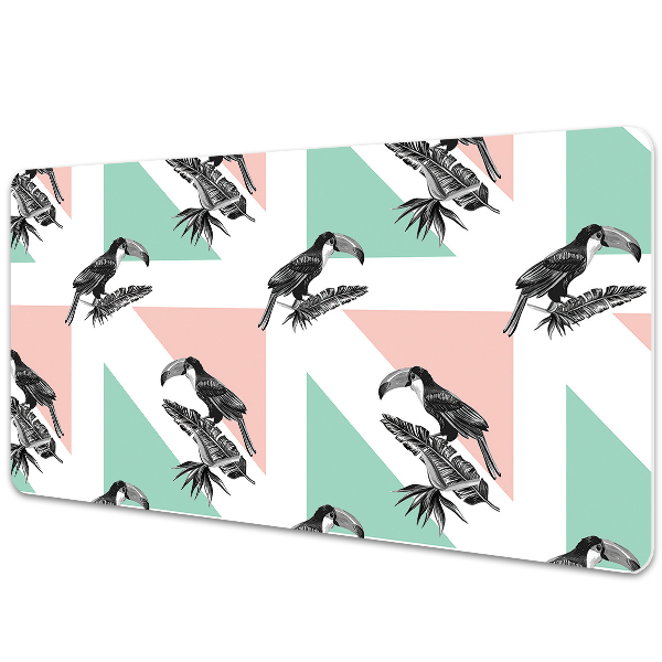 Tapis de bureau Toucan avec triangles