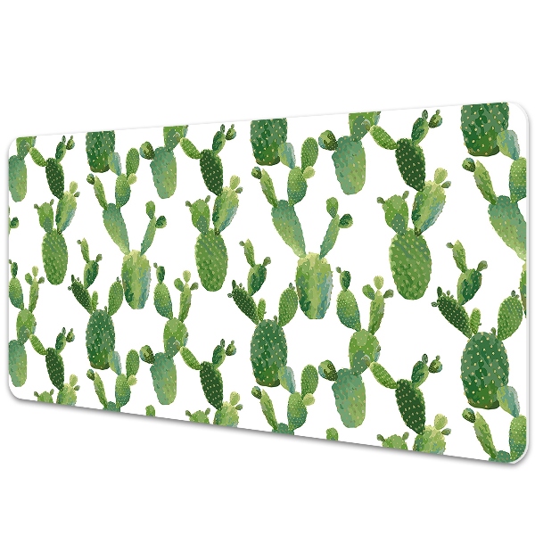 Protège bureau Cactus peints avec de la peinture