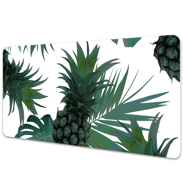 Sous main de bureau Ananas vert tropical