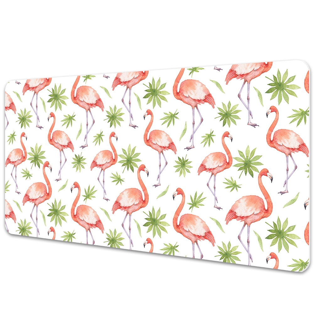 Protège bureau Flamants roses