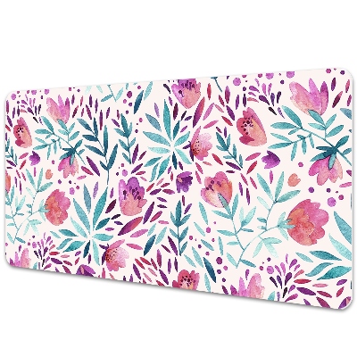 Sous main de bureau Coquelicots en style rétro