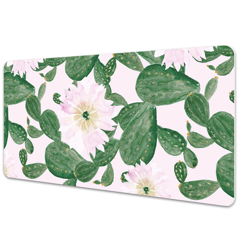 Protège bureau Feuilles de cactus