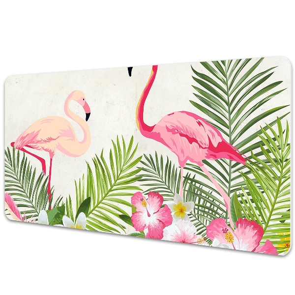 Tapis de bureau Deux flamants roses