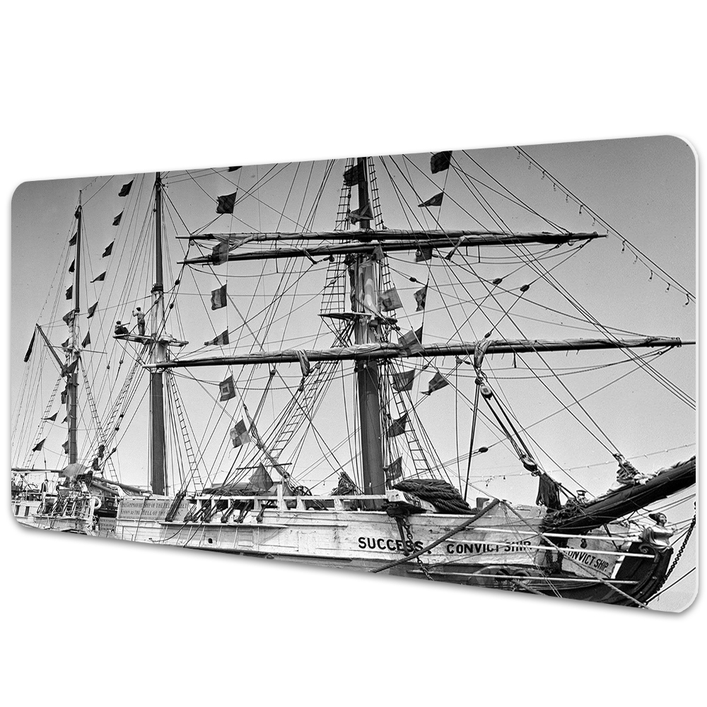 Protège bureau Bateau de style vintage