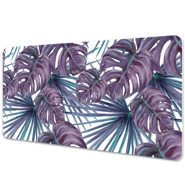 Tapis de bureau Feuilles de monstera pourpre