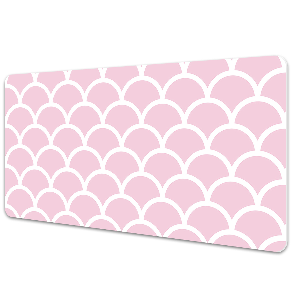Protège bureau Écailles de poisson roses