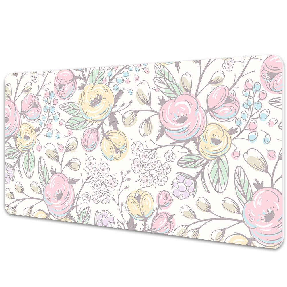 Sous-main bureau Fleurs colorées