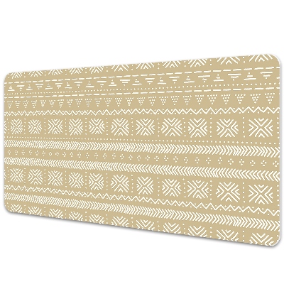 Sous main de bureau Forme géométrique jaune