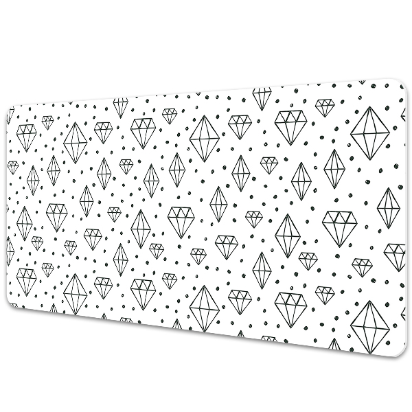 Tapis de bureau Diamants géométriques dessinés