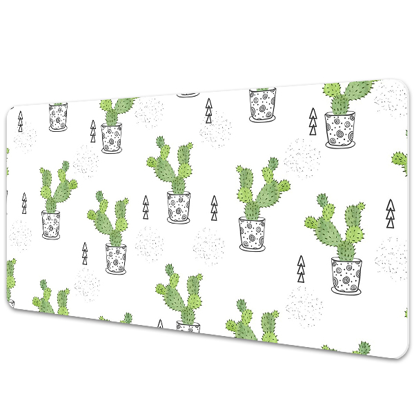 Tapis de bureau Cactus en pots