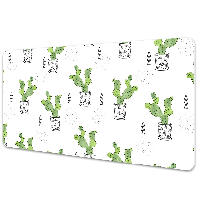 Tapis de bureau Cactus en pots