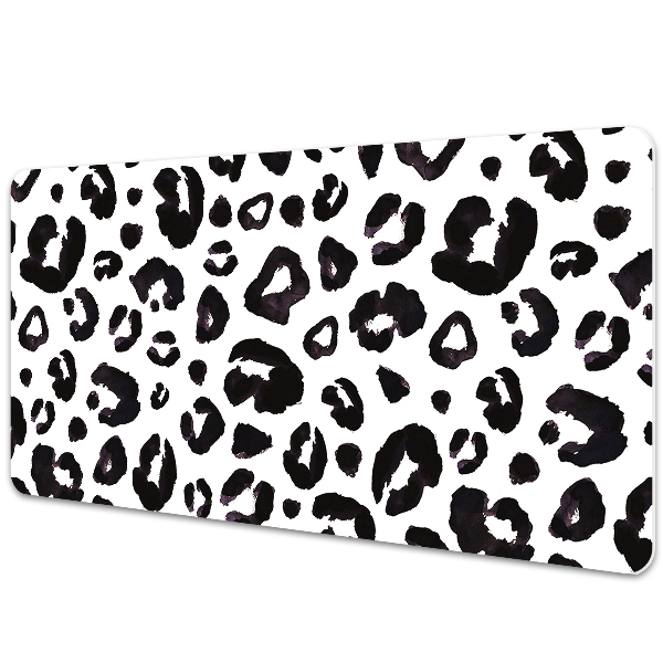 Tapis de bureau Traces d'animaux en noir