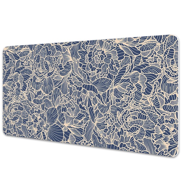 Protège bureau Motif glamour bleu