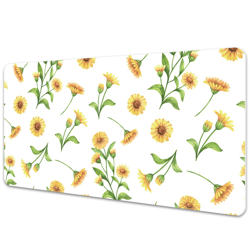Sous-main bureau Petits tournesols