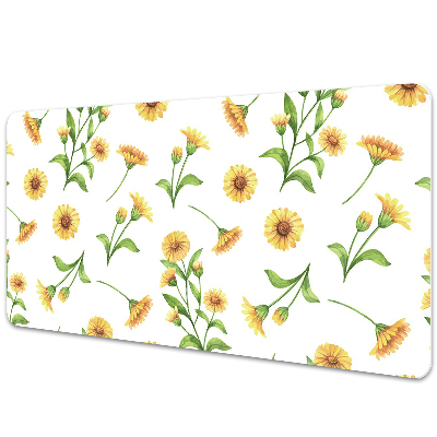 Sous-main bureau Petits tournesols