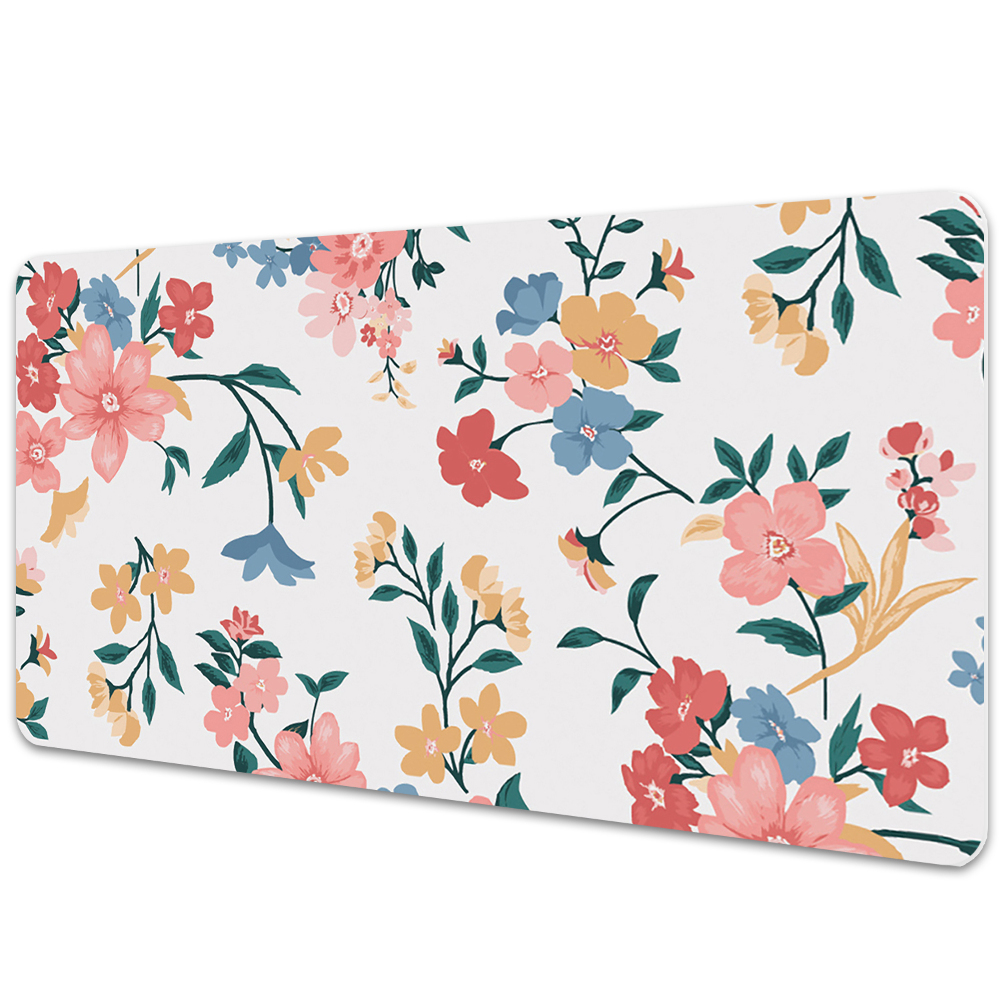 Sous main de bureau Fleurs colorées
