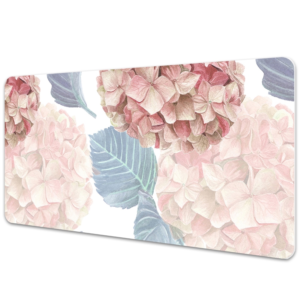 Protège bureau Grande fleur d'hortensia