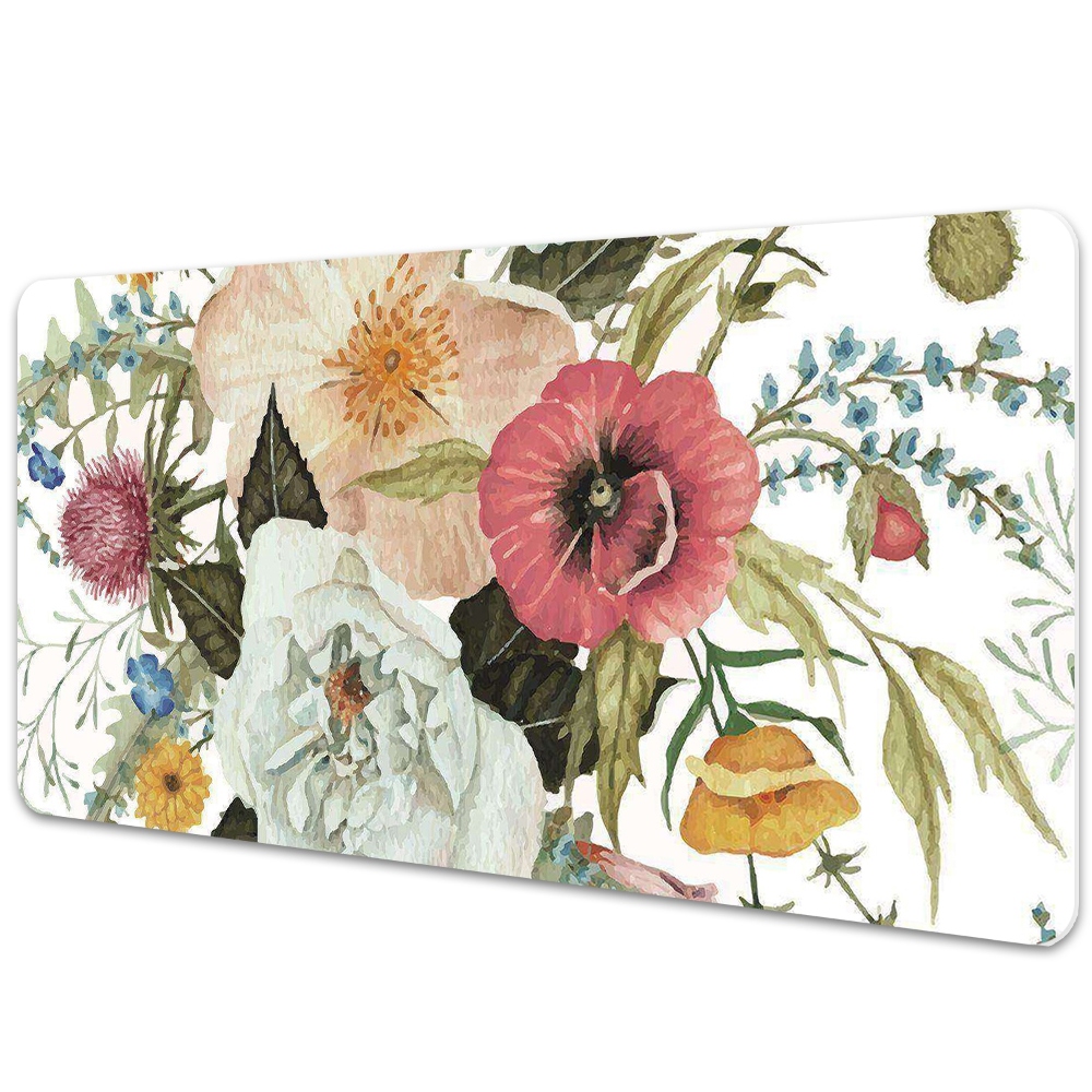 Sous-main bureau Fleurs d'été