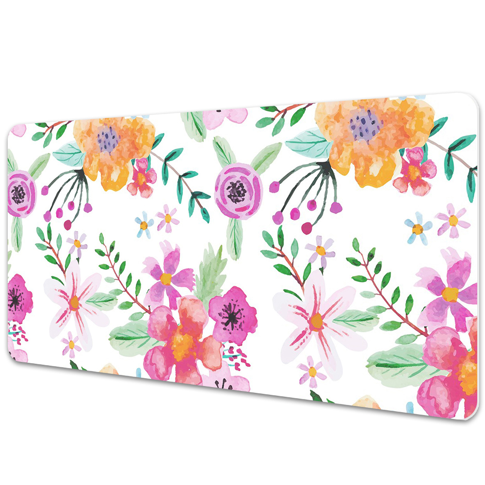 Sous main de bureau Fleurs dessinées