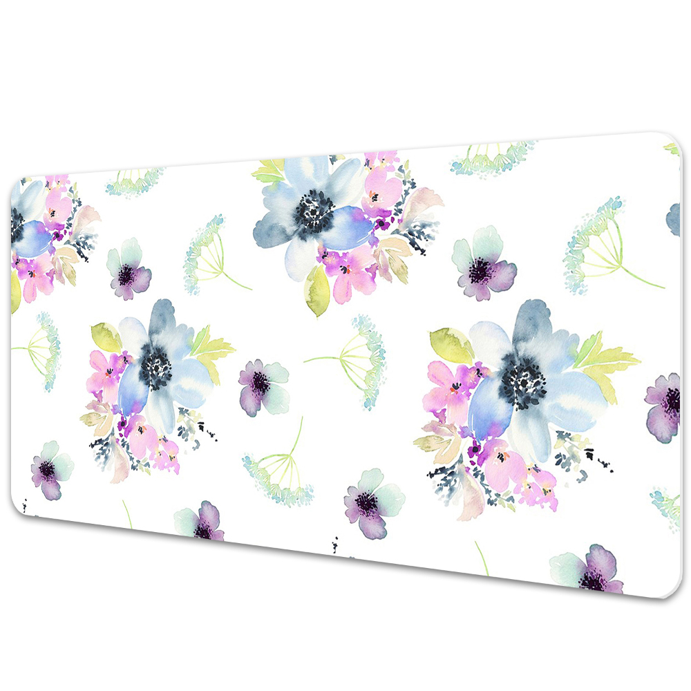 Protège bureau Fleurs colorées