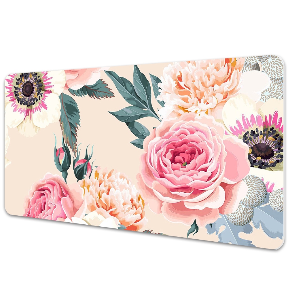 Sous main de bureau Fleurs peintes
