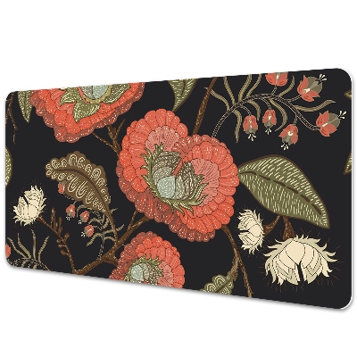 Tapis de bureau Fleurs en style vintage