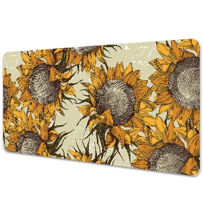 Tapis de bureau Tournesols en style vintage