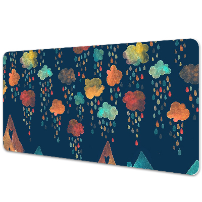 Sous-main bureau Maisons colorées