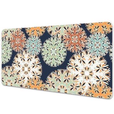 Sous main de bureau Mandalas vintage colorés