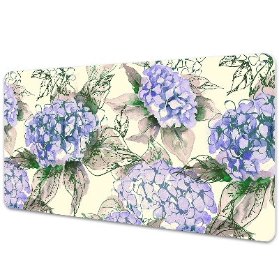 Sous-main bureau Hortensia en fleur