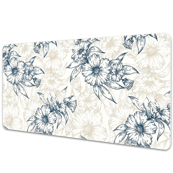 Protège bureau Fleurs artistiques
