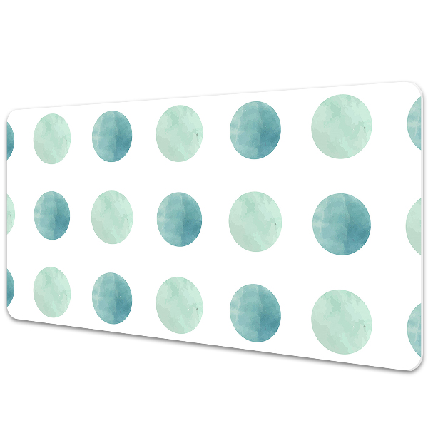 Tapis de bureau Cercles verts