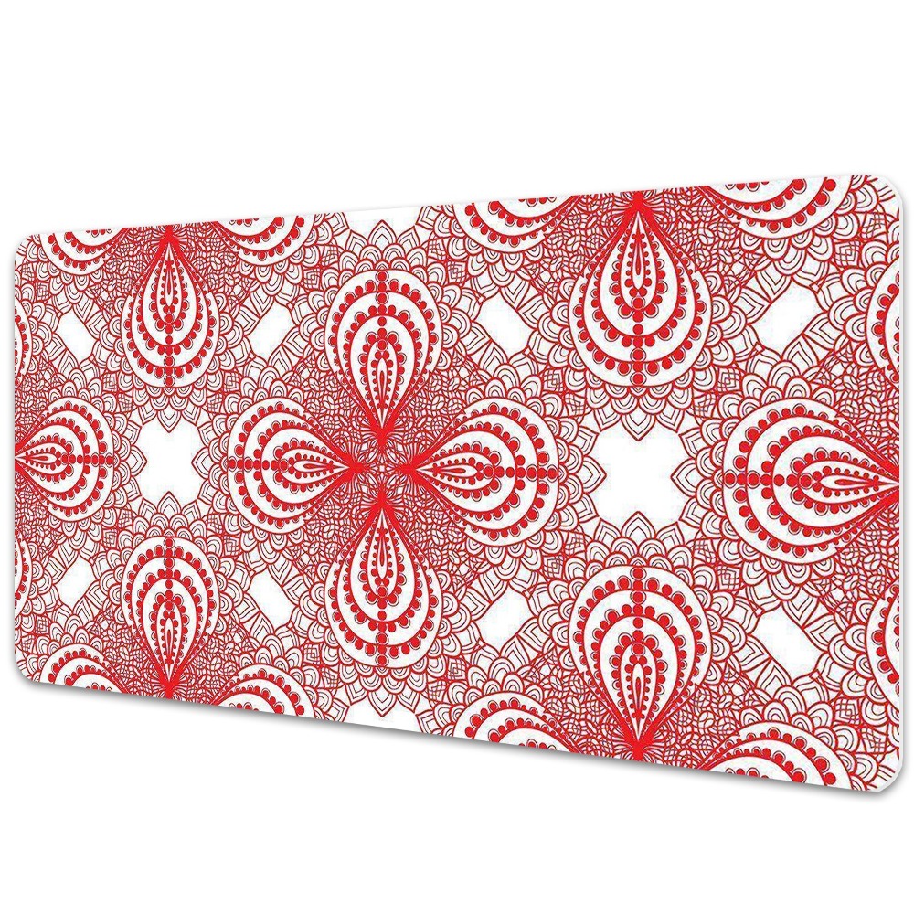 Sous main de bureau Dentelle vintage rouge