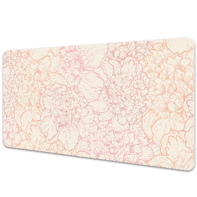Tapis de bureau Fleurs roses