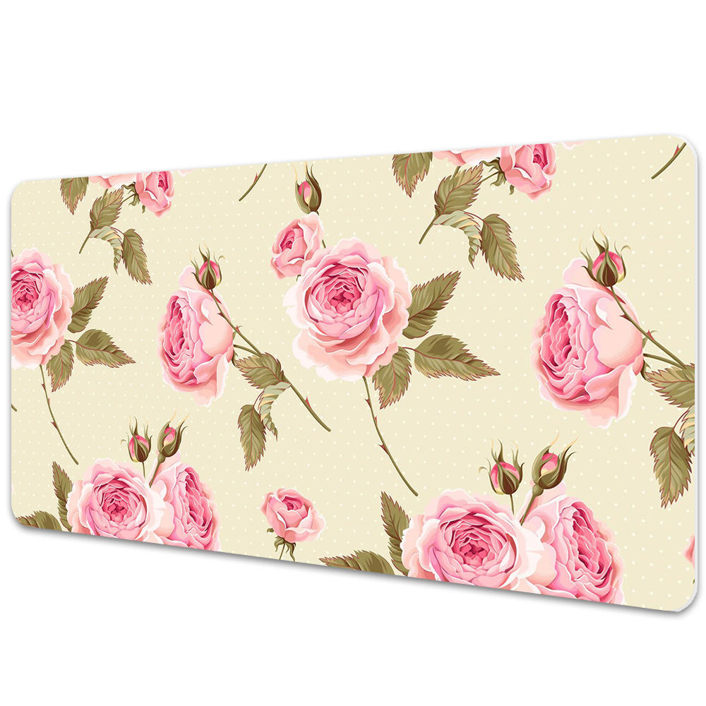 Sous-main bureau Roses anglaises