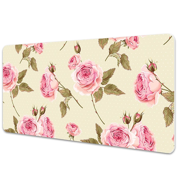 Sous-main bureau Roses anglaises